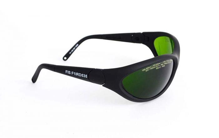 FIB Laser Safety Glasses Wrap Around Style Adjustable Frames