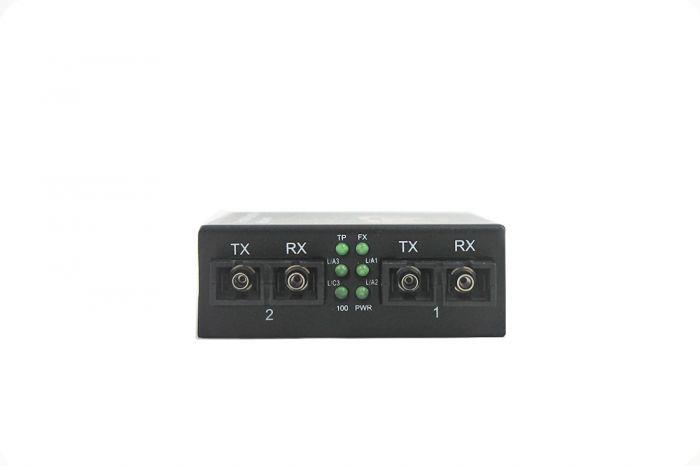 FIB Media Switch SC Multimode (2) 100Base-FX & (1) 10/100Base-T/TX Port 3-Port Mini Switch