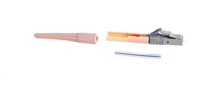 FIB Splice-On Connector LC PC Multimode Cheetah 62.5um OM1 900um Beige 100 Pack