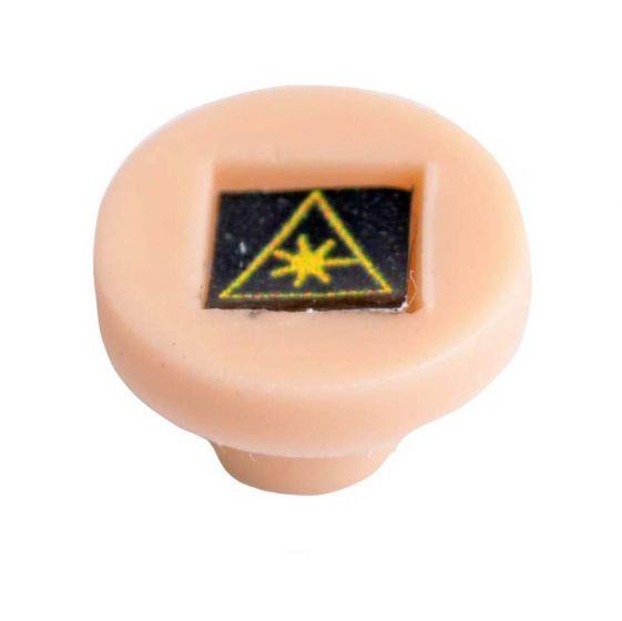 FIB Dust Cap Mating Sleeve Adapter FC with Warning Label Beige Round Head - 100 Pack FIB Dust Cap Mating Sleeve Adapter FC with Warning Label Beige Round Head - 100 Pack