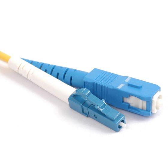 FIB Fiber Optic Patch Cable, LC to SC UPC-UPC, 3 meters, 1.6mm Simplex SM SMF-28 Ultra Fiber FIB Fiber Optic Patch Cable, LC to SC UPC-UPC, 3 meters, 1.6mm Simplex SM SMF-28 Ultra Fiber