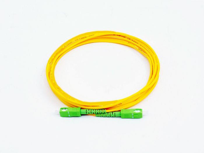 FIB Fiber Optic Patch Cable, SC APC to SC APC, 5 meters, 3mm Simplex SM SMF-28 Ultra Fiber