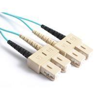 FIB Fiber Optic Patch Cable, SC PC to SC PC, 3 meters, 1.6mm Duplex MM ClearCurveOM3 Fiber