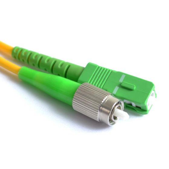 FIB Fiber Optic Patch Cable, SC to FC APC-APC, 2 meters, 3mm Simplex SM SMF-28 Ultra Fiber FIB Fiber Optic Patch Cable, SC to FC APC-APC, 2 meters, 3mm Simplex SM SMF-28 Ultra Fiber