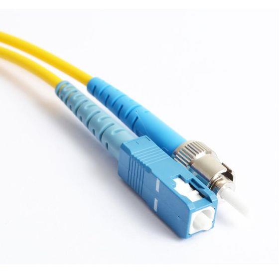 FIB Fiber Optic Patch Cable, ST to SC UPC-UPC, 1 meter, 3mm Simplex SM SMF-28 Ultra Fiber FIB Fiber Optic Patch Cable, ST to SC UPC-UPC, 1 meter, 3mm Simplex SM SMF-28 Ultra Fiber