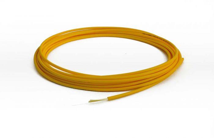 TLC 1.6mm Simplex 9/125um SM SMF28 Ultra Fiber Optic Cable, Plenum, Yellow