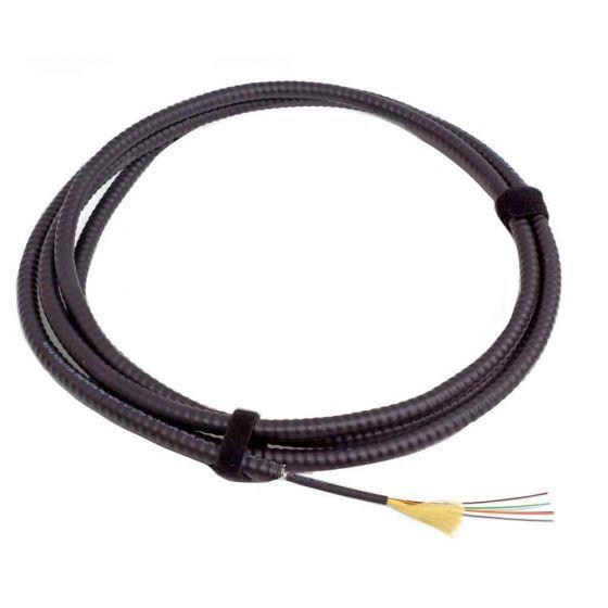 TLC 6 Fiber, 62.5/125um MM Infinicor 300, Indoor/Outdoor Fiber Optic Cable with Aluminum Interlocking Armor, Plenum, Black TLC 6 Fiber, 62.5/125um MM Infinicor 300, Indoor/Outdoor Fiber Optic Cable with Aluminum Interlocking Armor, Plenum, Black