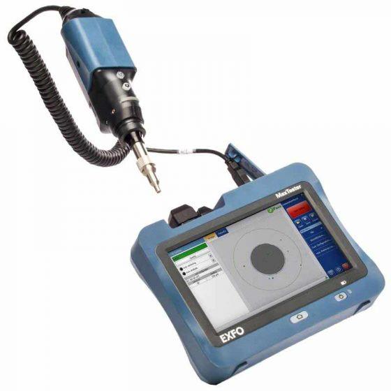 EXFO Handheld Display with Digital Inspection Probe Automated Pass/Fail Analysis Software Auto Center APC or UPC Connector & Adapter Tips " EXFO Handheld Display with Digital Inspection Probe Automated Pass/Fail Analysis Software Auto Center APC or UPC Connector & Adapter Tips "