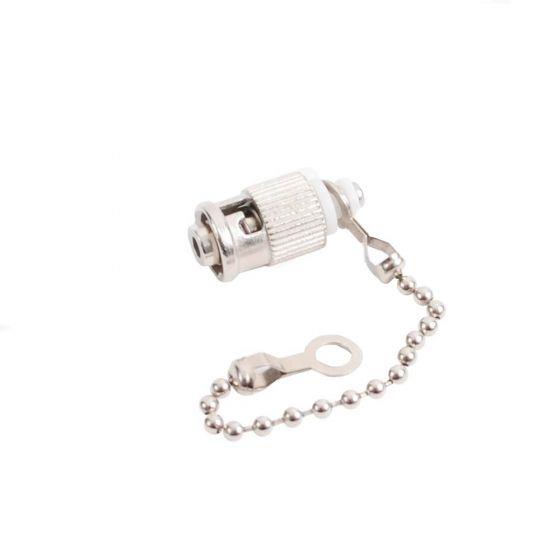 FIB Connector Dust Cap & Chain ST Metal FIB Connector Dust Cap & Chain ST Metal