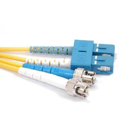 FIB Fiber Optic Cable Duplex Patchcord 1.6mm SM SMF-28 Ultra Fiber ST/UPC to SC/UPC-3 Meters FIB Fiber Optic Cable Duplex Patchcord 1.6mm SM SMF-28 Ultra Fiber ST/UPC to SC/UPC-3 Meters