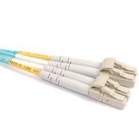 FIB Fiber Optic Patch Cable, LC PC to LC PC, 10 meters, 1.6mm Duplex MM ClearCurveOM4 Fiber
