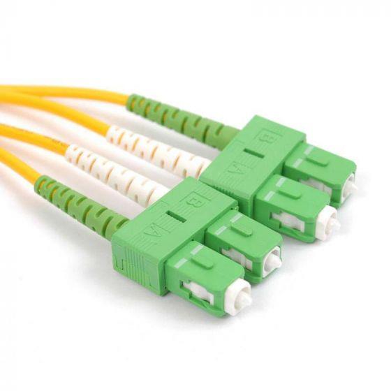 FIB Fiber Optic Patch Cable, SC APC to SC APC, 3 meters, 3mm Duplex SM SMF-28 Ultra Fiber