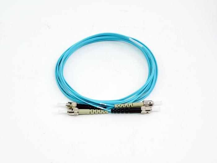 FIB Fiber Optic Patch Cable, ST PC to ST PC, 10 meters, 1.6mm Duplex MM ClearCurveOM3 Fiber