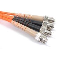 FIB Fiber Optic Patch Cable, ST PC to ST PC, 3 meters, 3mm Duplex MM ClearCurveOM2 Fiber