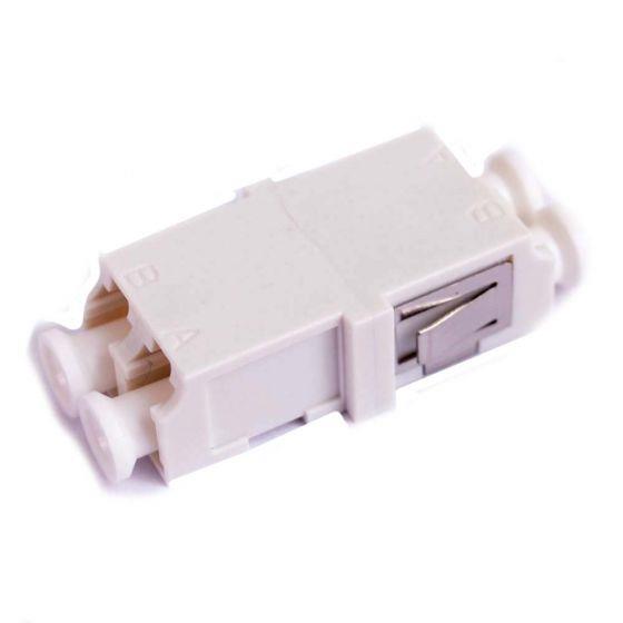FIB LC Duplex Adapter Ceramic Flangeless-White FIB LC Duplex Adapter Ceramic Flangeless-White