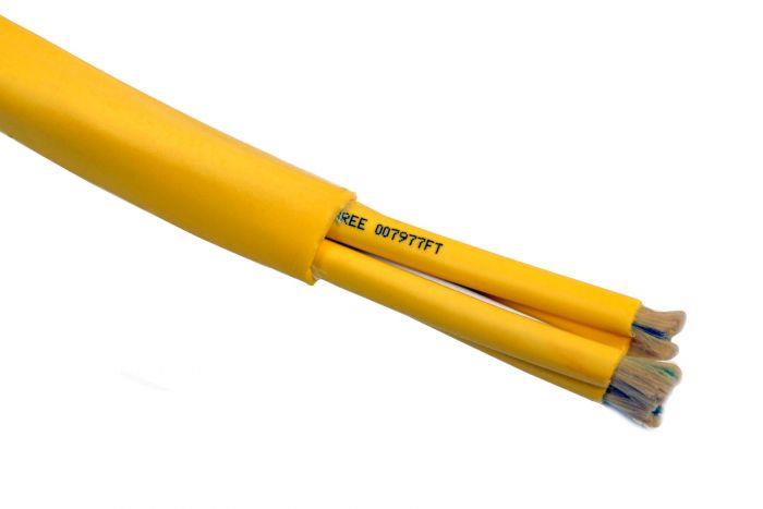 TLC 48 Fiber, 9/125um SM SMF28 Ultra, Distribution Fiber Optic Cable, Plenum, Yellow
